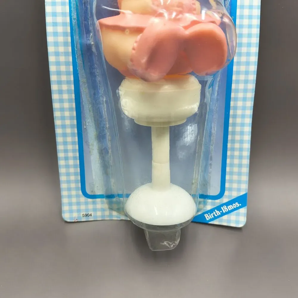 Playskool Baby Muppet Babies Miss Piggy Suction Rattle Vintage 1986